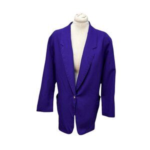 Vintage Selecca Womens Size 18 Purple Blazer Jacket